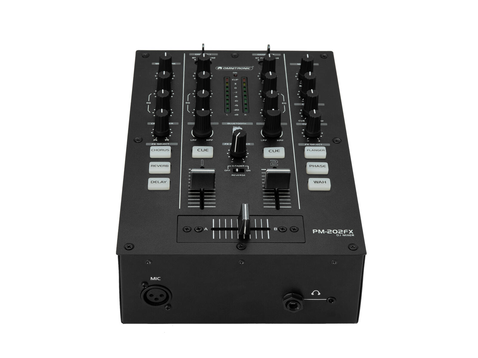 OMNITRONIC PM-202FX 2-Channel DJ Mixer with Filter, FX and Bluetooth - Image 5