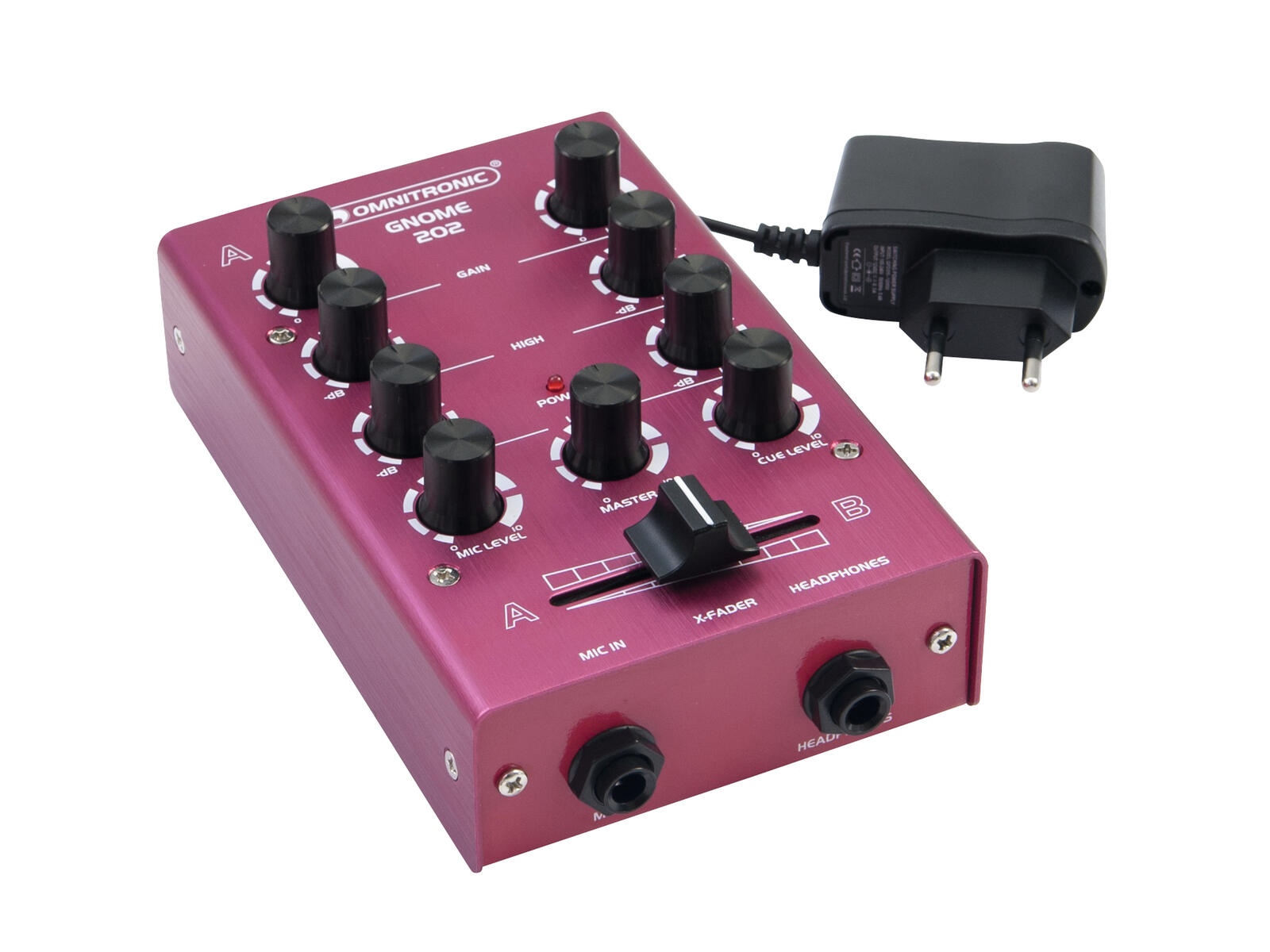 OMNITRONIC GNOME-202 Mini Mixer red - Image 2