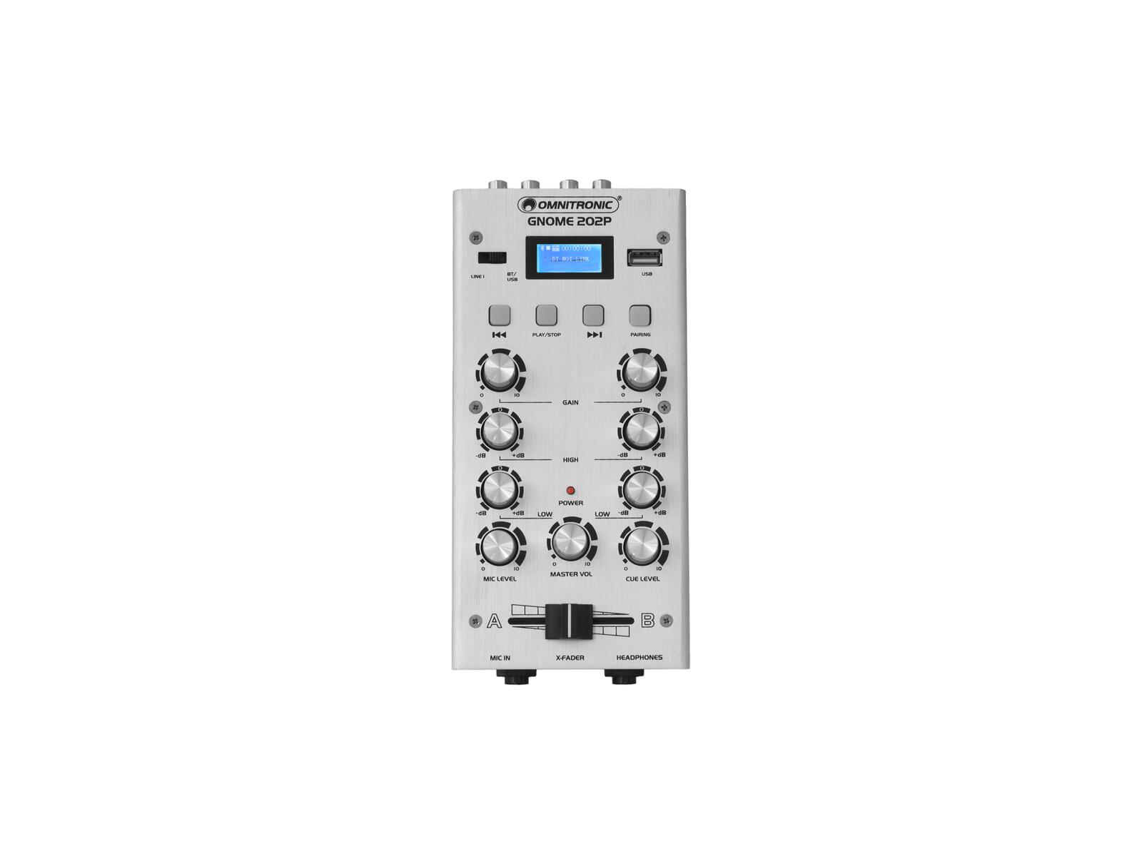OMNITRONIC GNOME-202P Mini Mixer silver