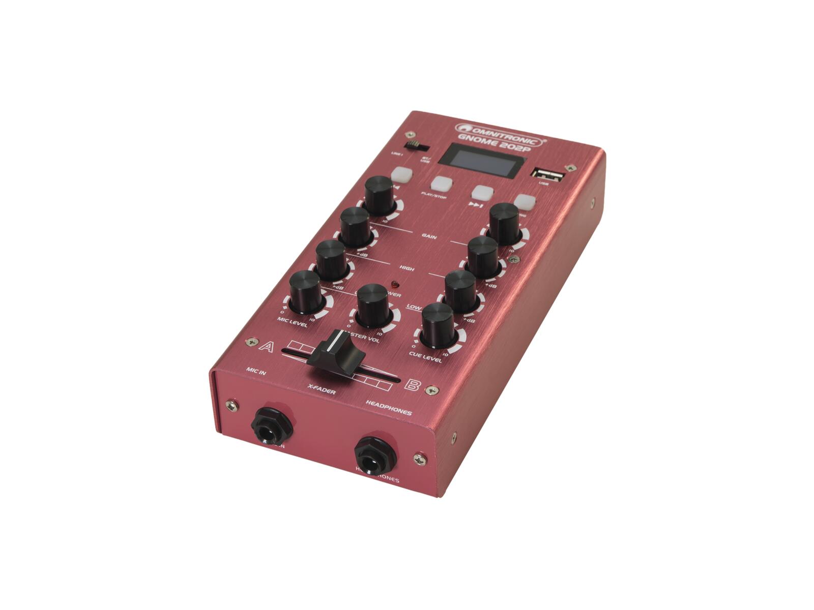 OMNITRONIC GNOME-202P Mini Mixer red - Image 3