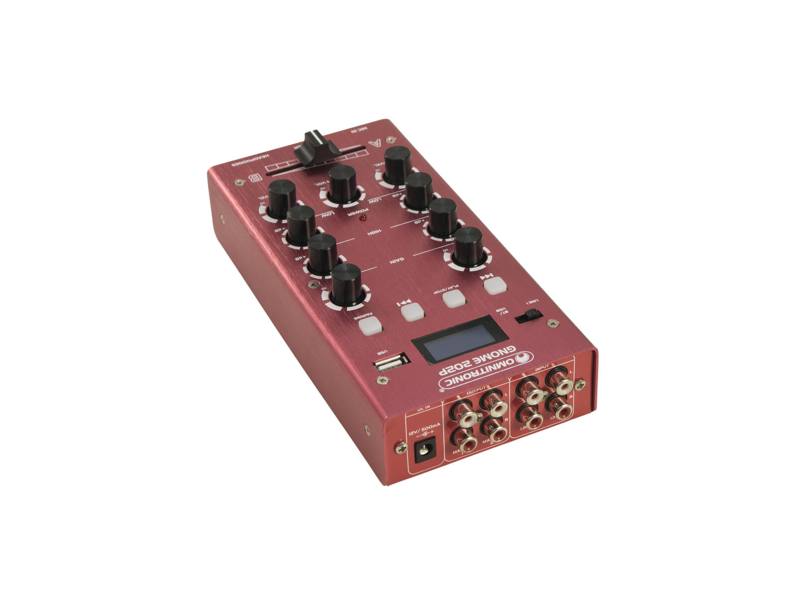 OMNITRONIC GNOME-202P Mini Mixer red - Image 5