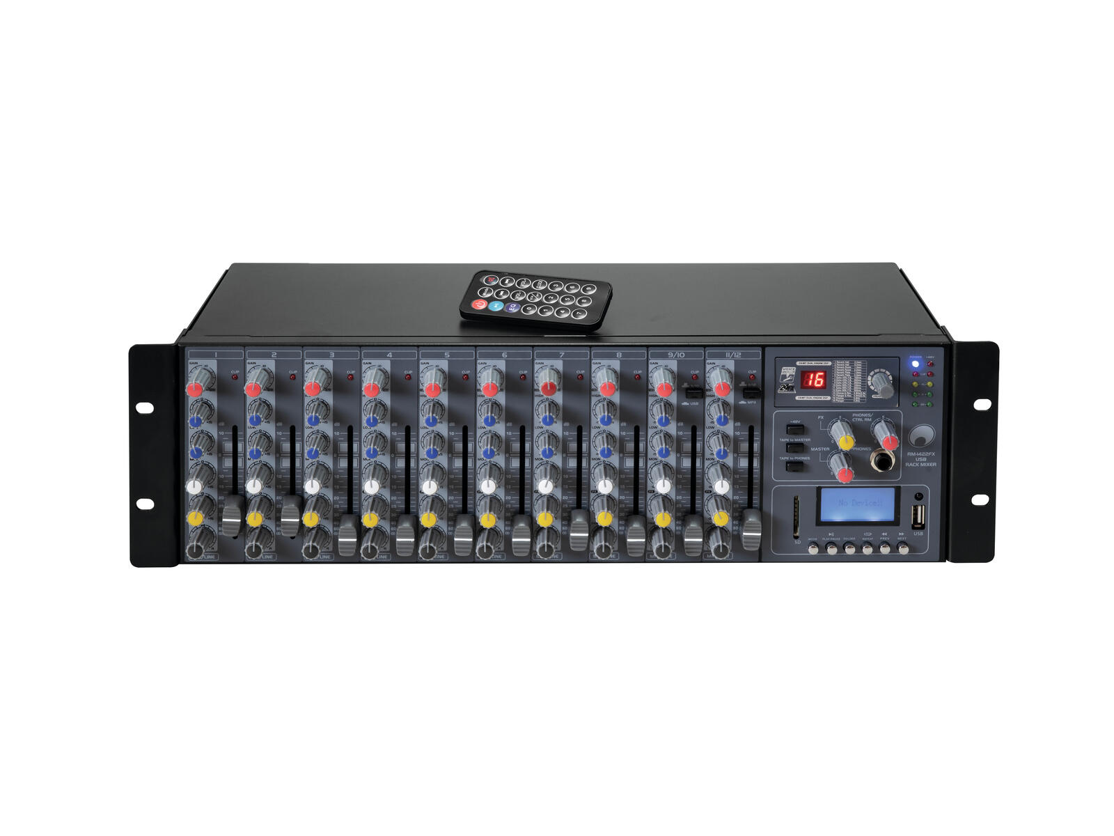 OMNITRONIC RM-1422FX USB Rack Mixer - Image 2