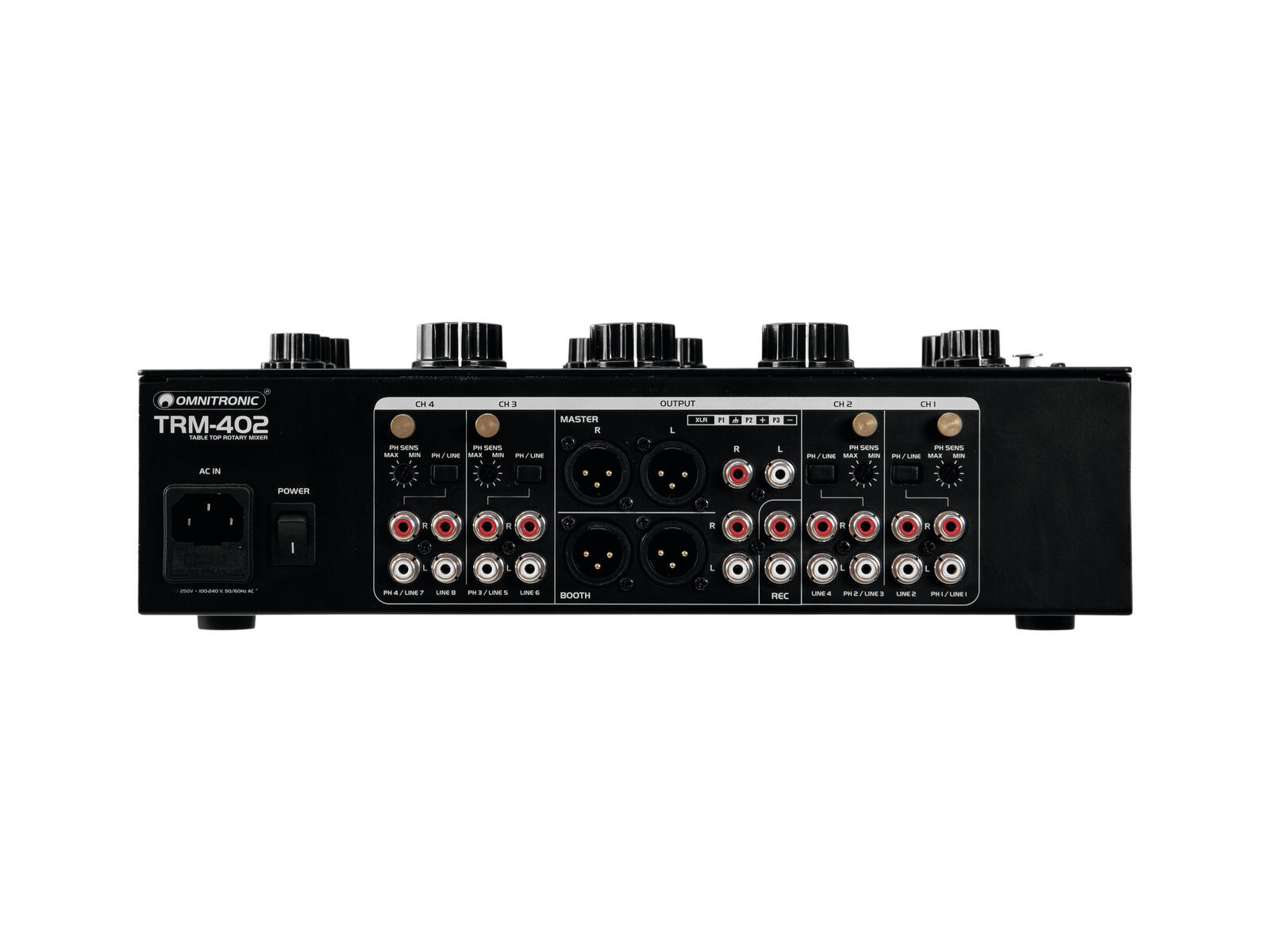 OMNITRONIC TRM-402 4-channel Rotary Mixer - Image 4