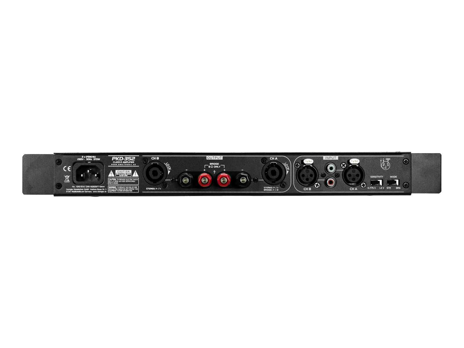 OMNITRONIC PKD-352 Class D Studio Amplifier - Image 3