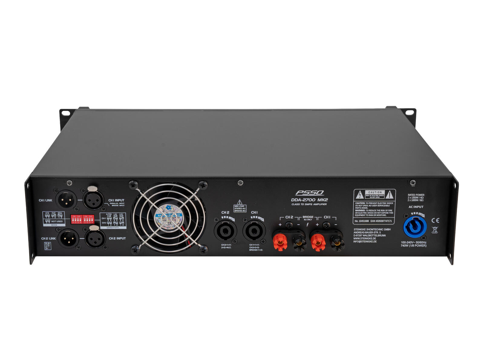 PSSO DDA-2700 MK2 2-channel Amplifier - Image 4