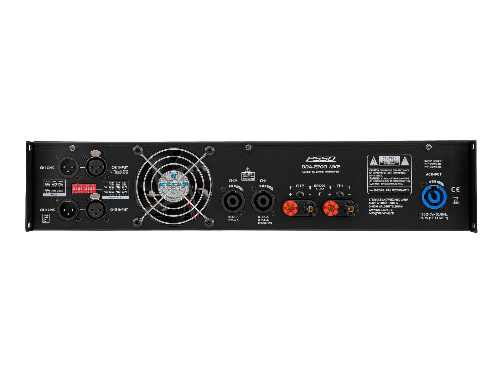 PSSO DDA-2700 MK2 2-channel Amplifier - Image 5