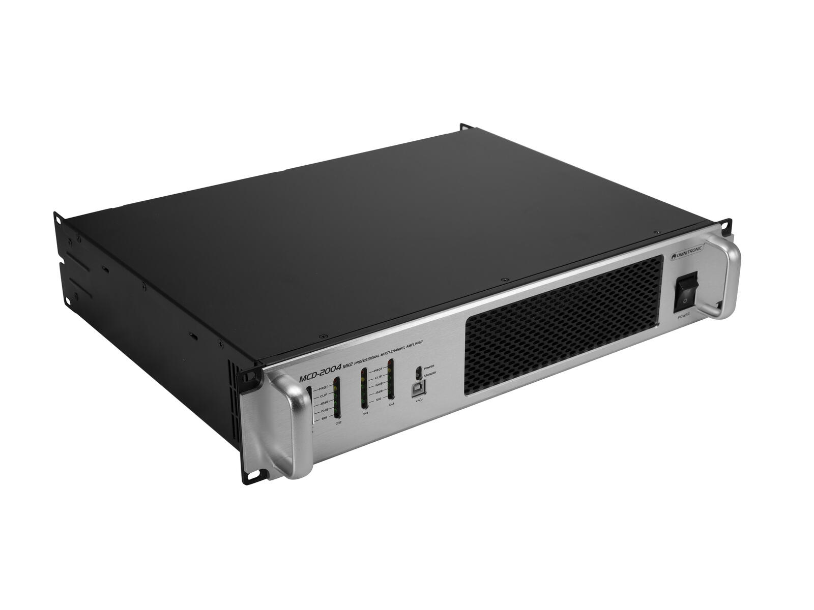 OMNITRONIC MCD-2004 MK2 4-Channel Installation Amplifier - Image 2