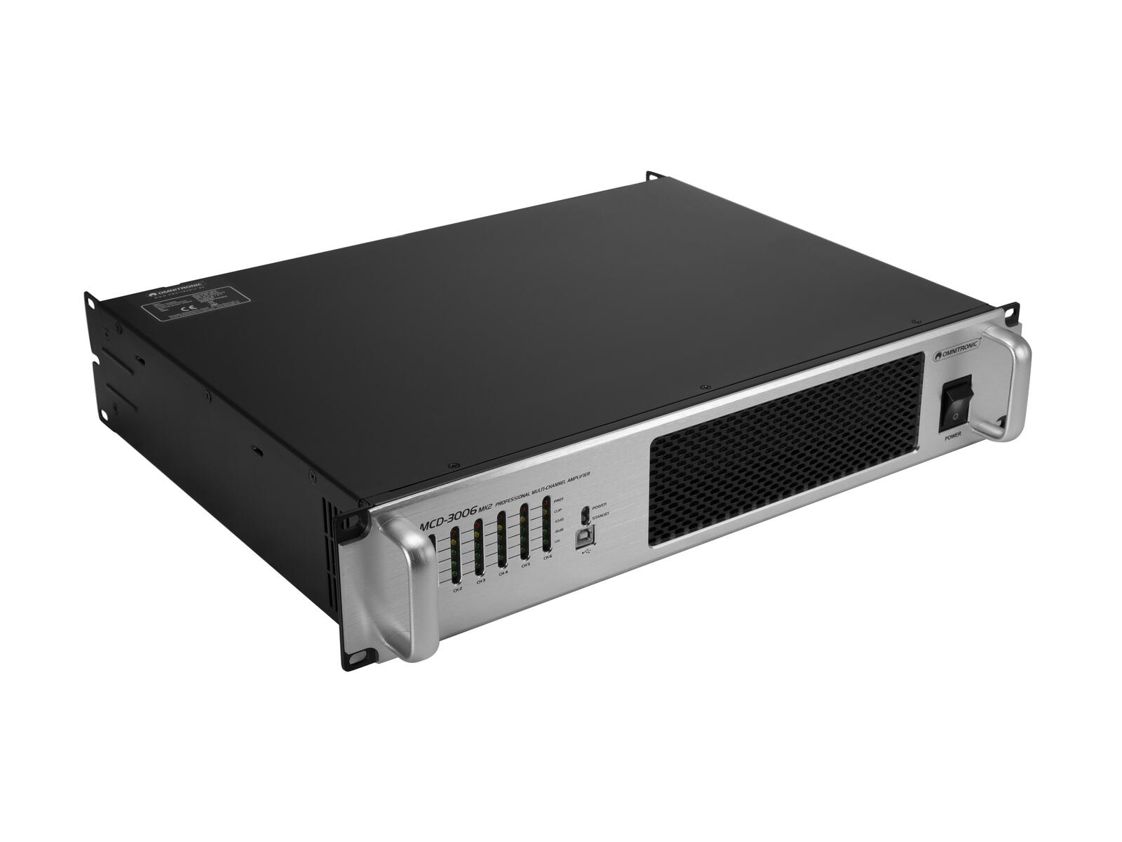 OMNITRONIC MCD-3006 MK2 6-Channel Installation Amplifier - Image 2