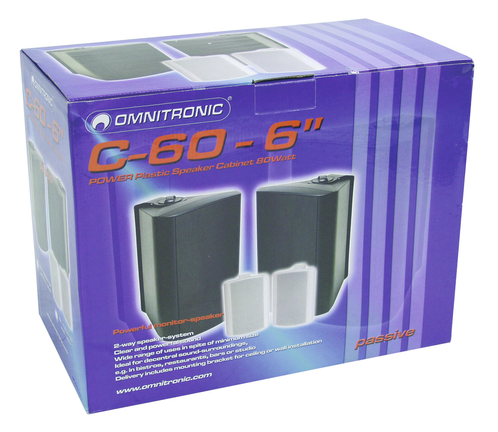 OMNITRONIC C-60 black 2x - Image 5