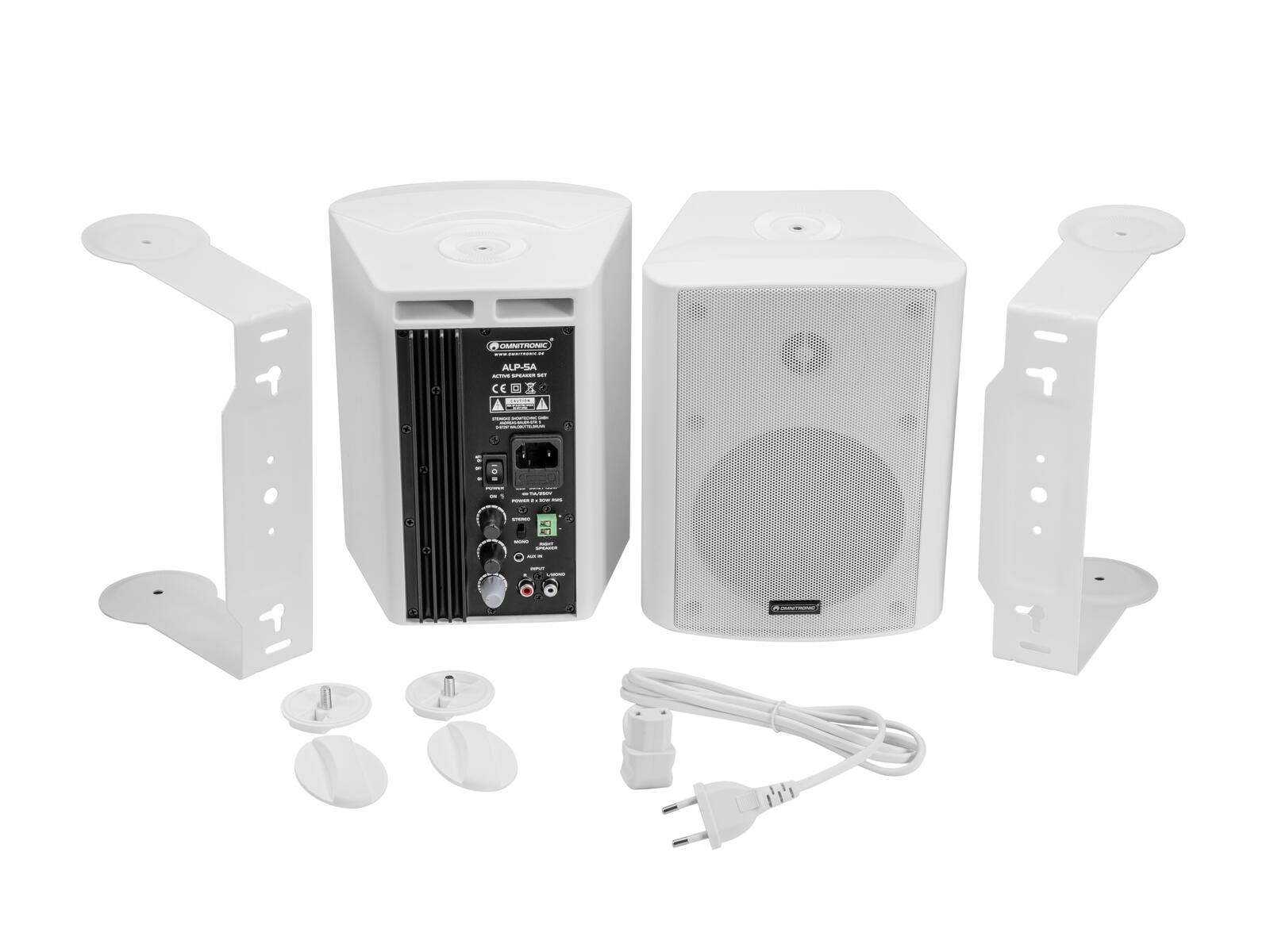 OMNITRONIC ALP-5A Active Speaker Set white - Image 4