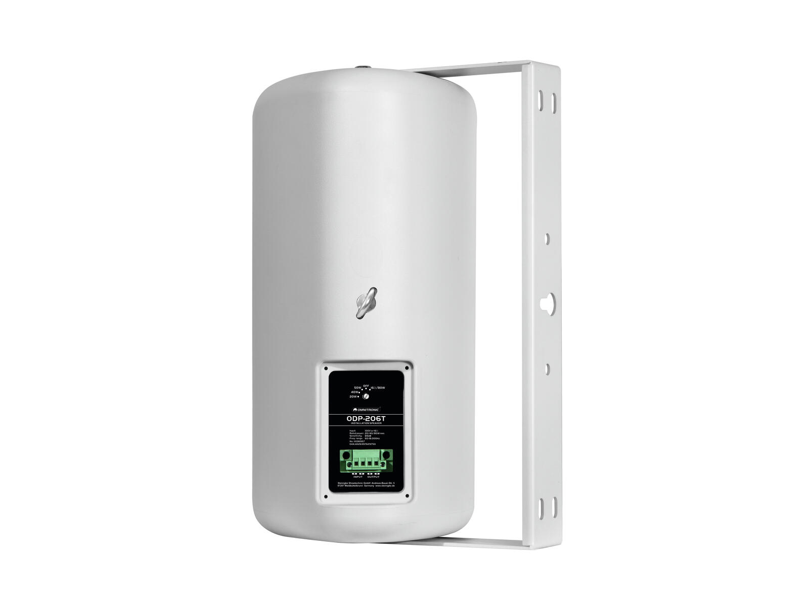OMNITRONIC ODP-206T Installation Speaker 100V white 2x - Image 2