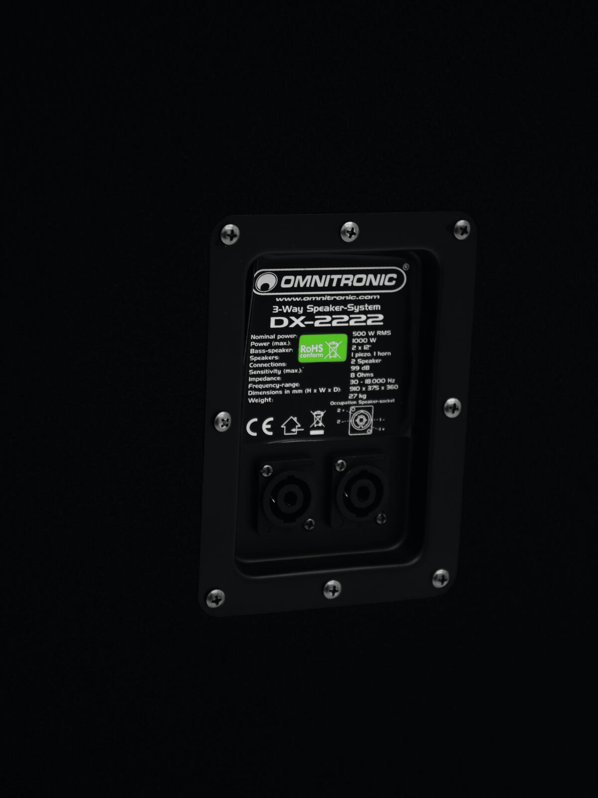 OMNITRONIC DX-2222 3-way Speaker 1000 W - Image 5