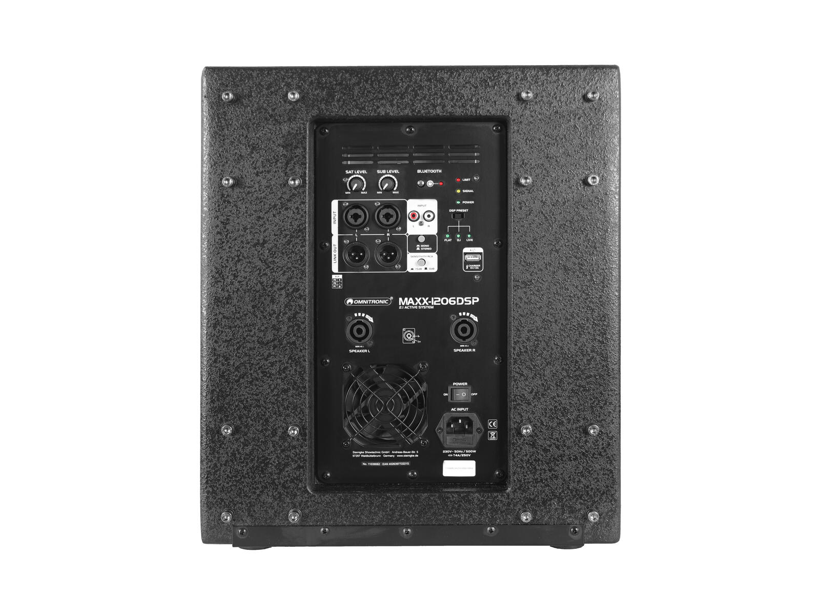 OMNITRONIC MAXX-1206DSP 2.1 Active Subwoofer 12" - Image 2