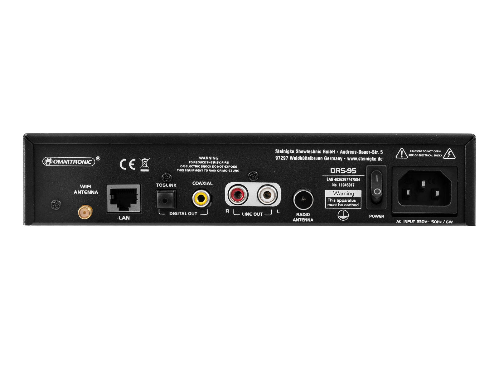 OMNITRONIC DRS-95 Internet Radio with DAB+ and Bluetooth - Image 3