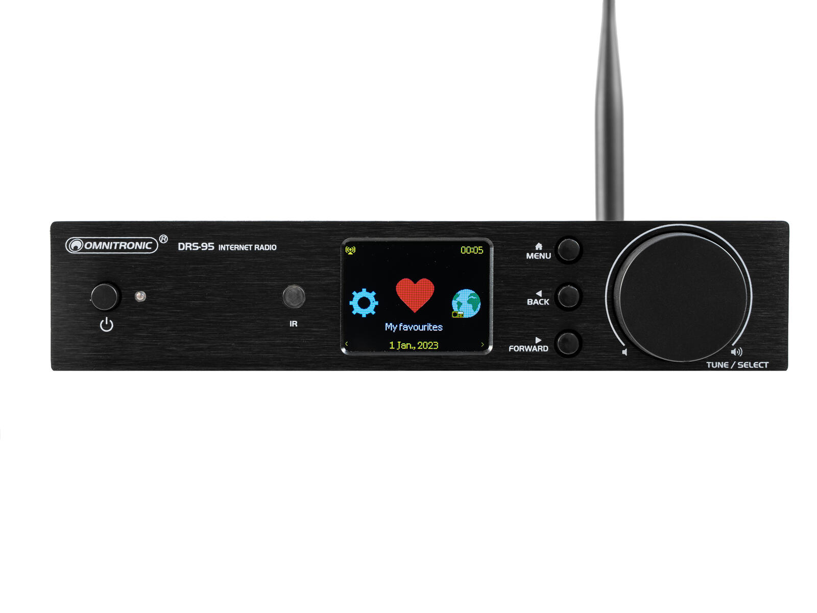 OMNITRONIC DRS-95 Internet Radio with DAB+ and Bluetooth - Image 4