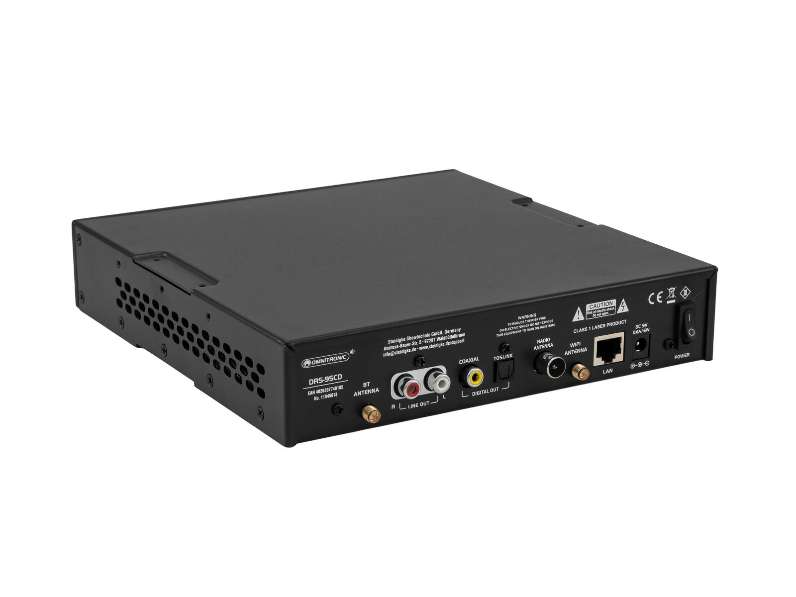 OMNITRONIC DRS-95CD Internet Radio with DAB+, Bluetooth and CD Player - Image 2