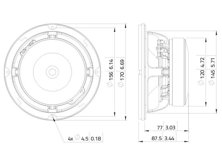 LAVOCE WAF061.80 6.5" Woofer, Ferrite, Aluminium Basket Driver - Image 3