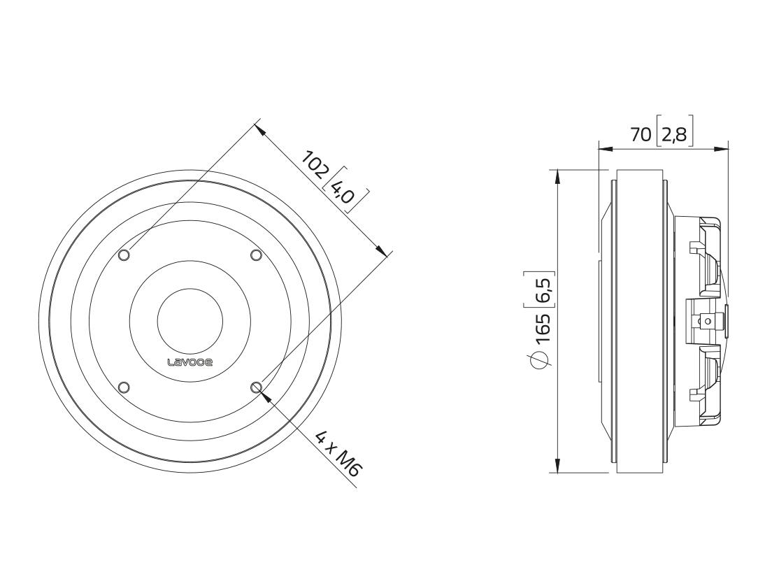 LAVOCE DF14.30T 1.4" Compression Driver, Ferrite Magnet - Image 3
