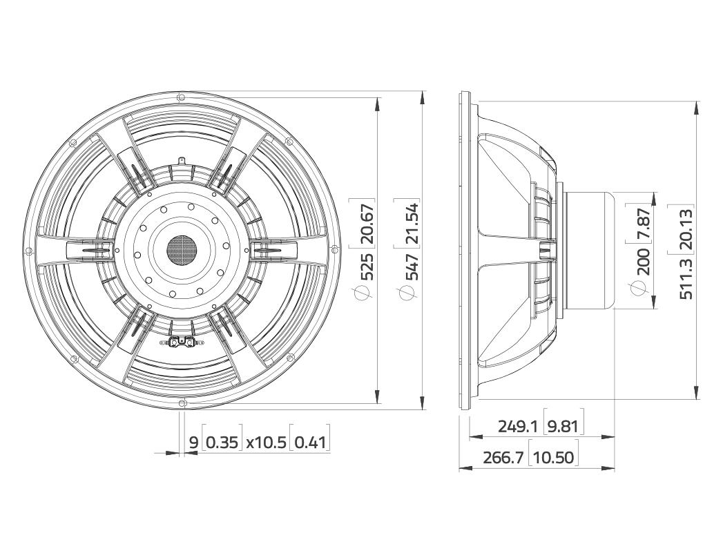 LAVOCE SAN216.00iP 21" Subwoofer Neodymium Magnet Aluminium Basket Driver - Image 3