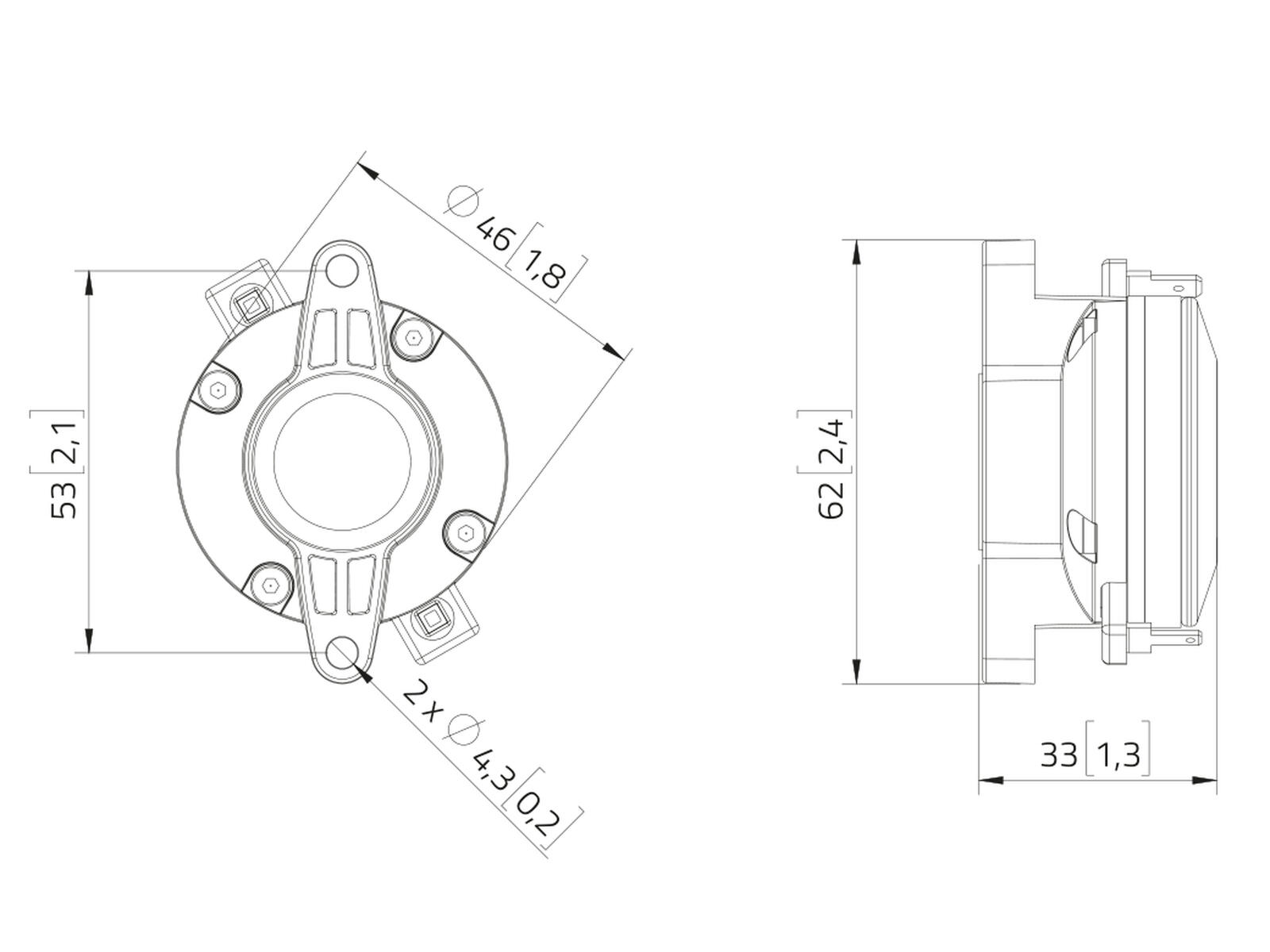 LAVOCE DN07.10LM-16 0,7" Compression Driver, Neodymium Magnet - Image 3