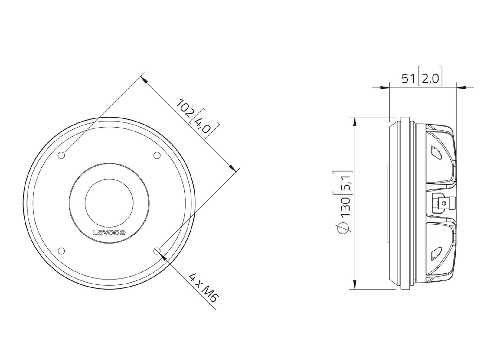 LAVOCE DN14.300T-16 1.4" Compression Driver, Neodymium Magnet - Image 3