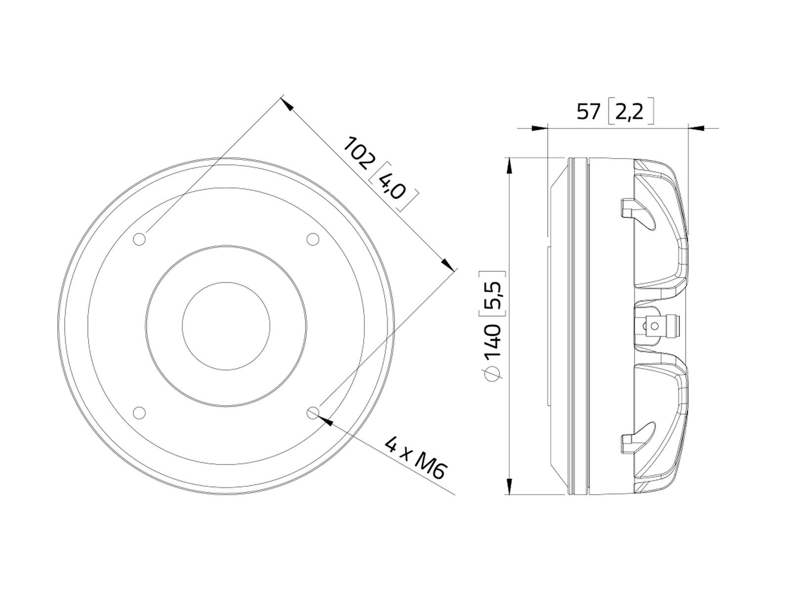 LAVOCE DN14.40TK 1.4" Compression Driver, Neodymium - Image 3