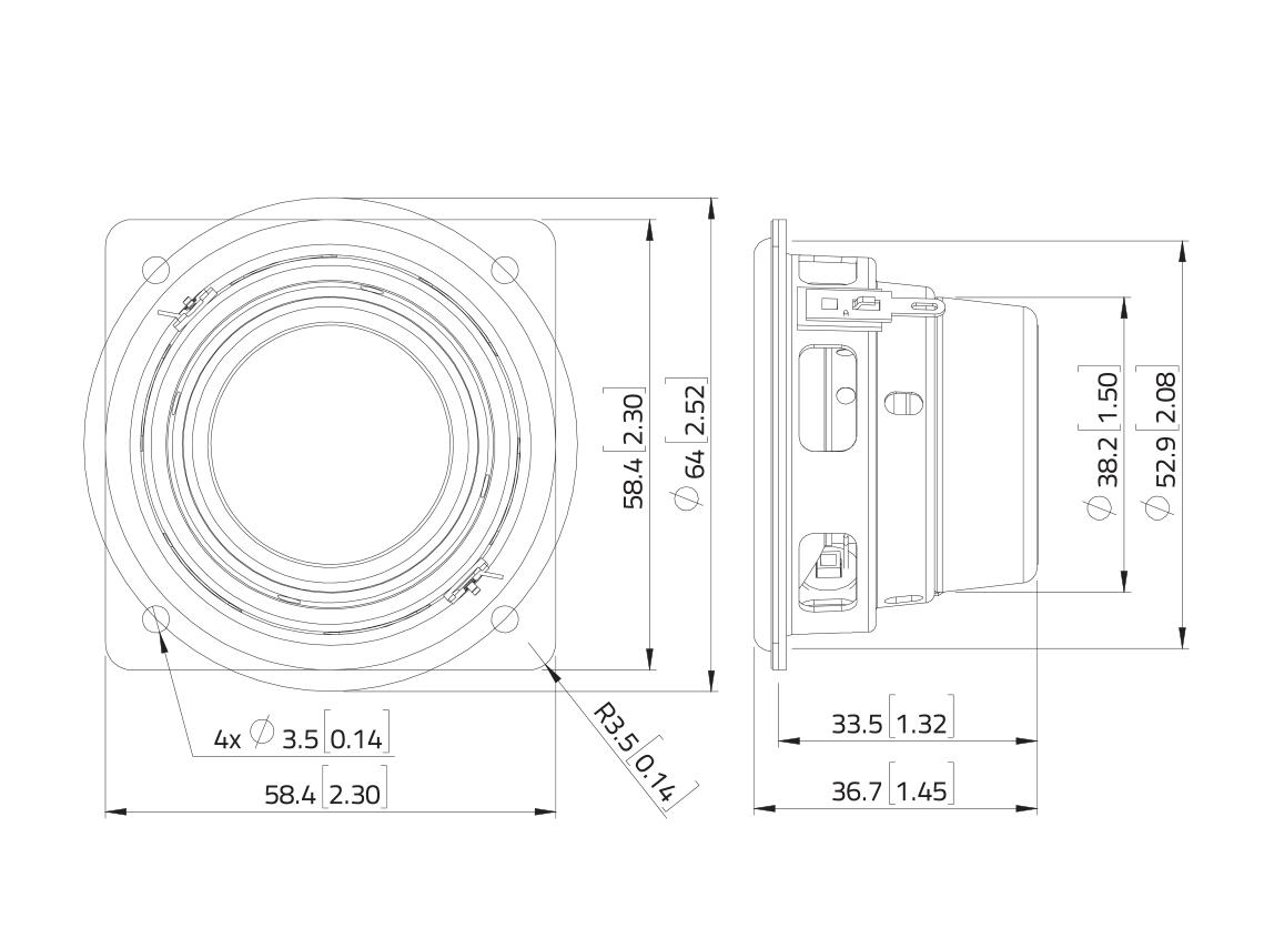 LAVOCE FSN021.02 2" Fullrange, Neodymium Magnet, Steel Basket Driver - Image 3