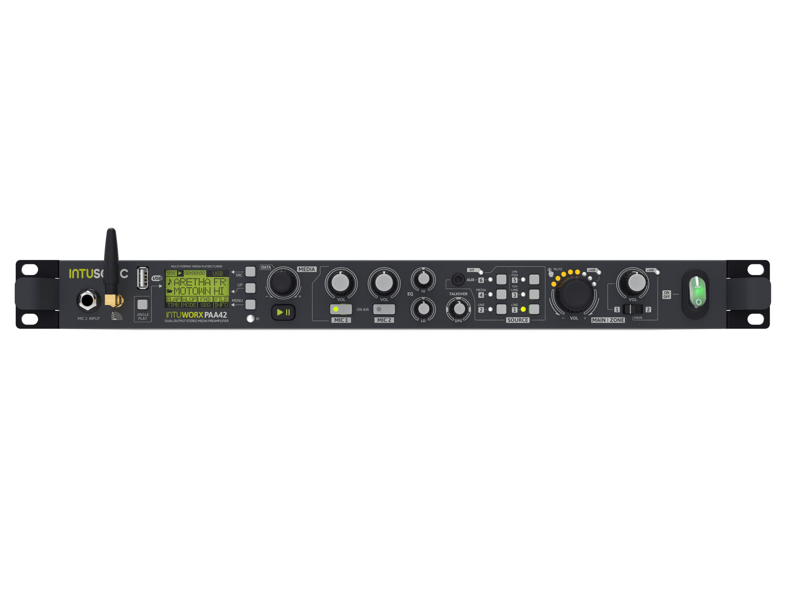 INTUSONIC PAA42+ Dual Output Stereo Media Preamplifier