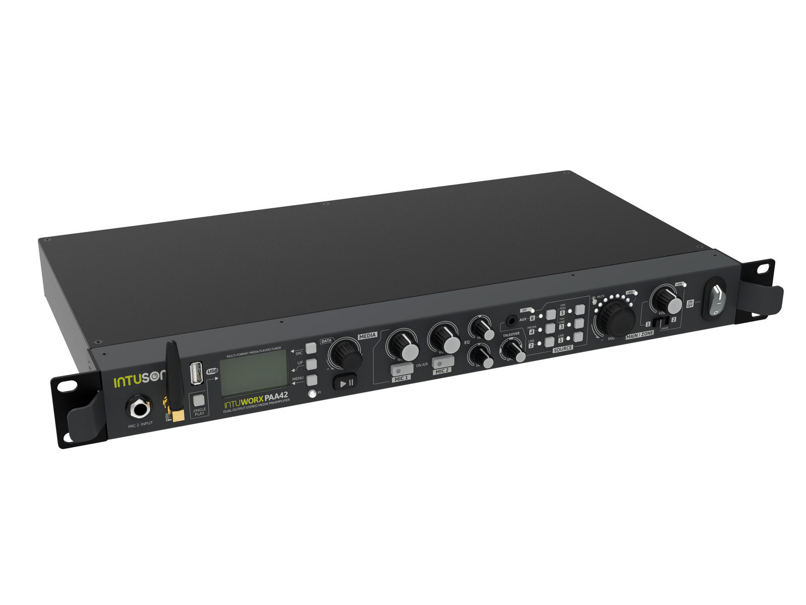 INTUSONIC PAA42+ Dual Output Stereo Media Preamplifier - Image 3