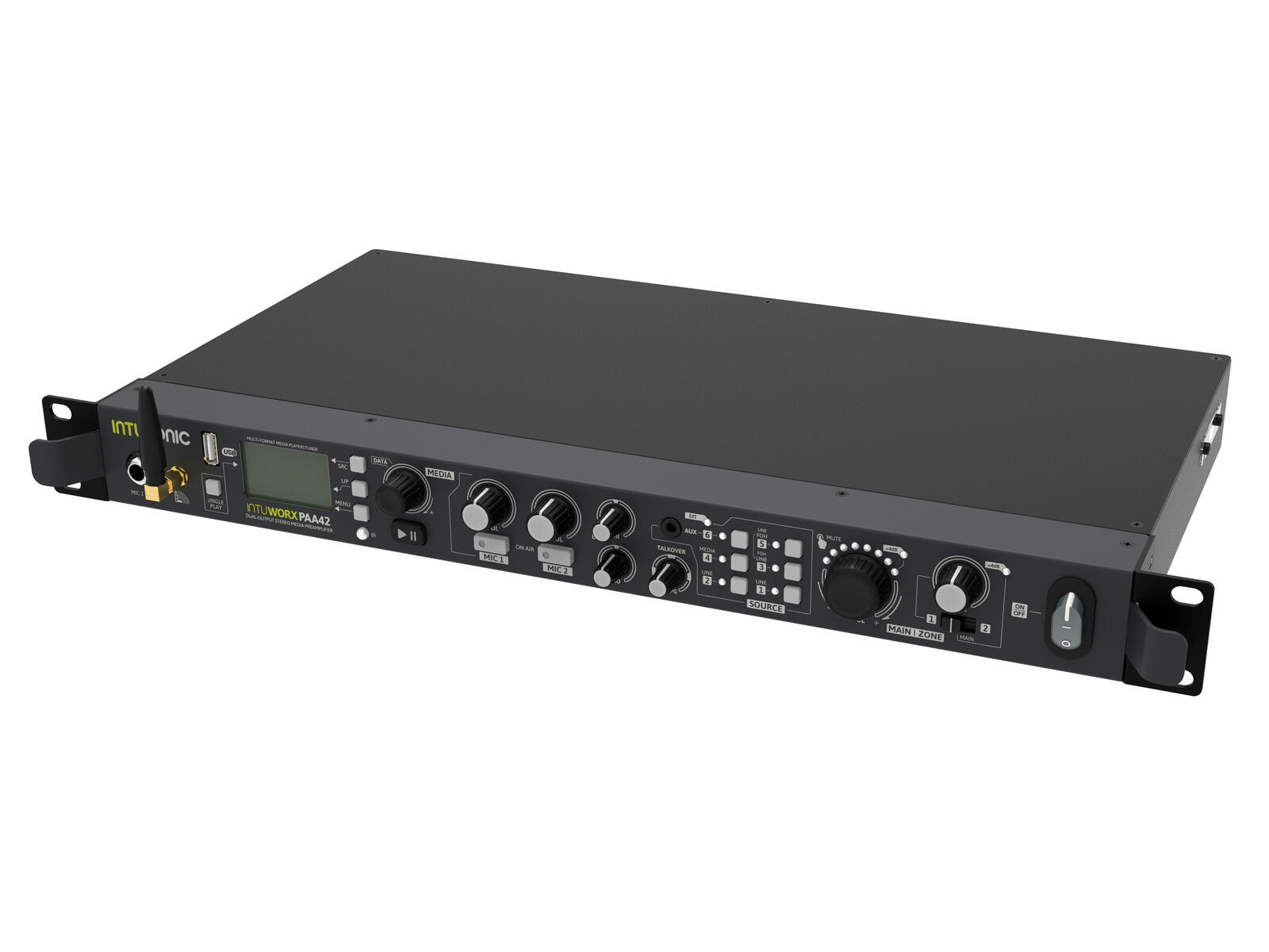 INTUSONIC PAA42+ Dual Output Stereo Media Preamplifier - Image 4