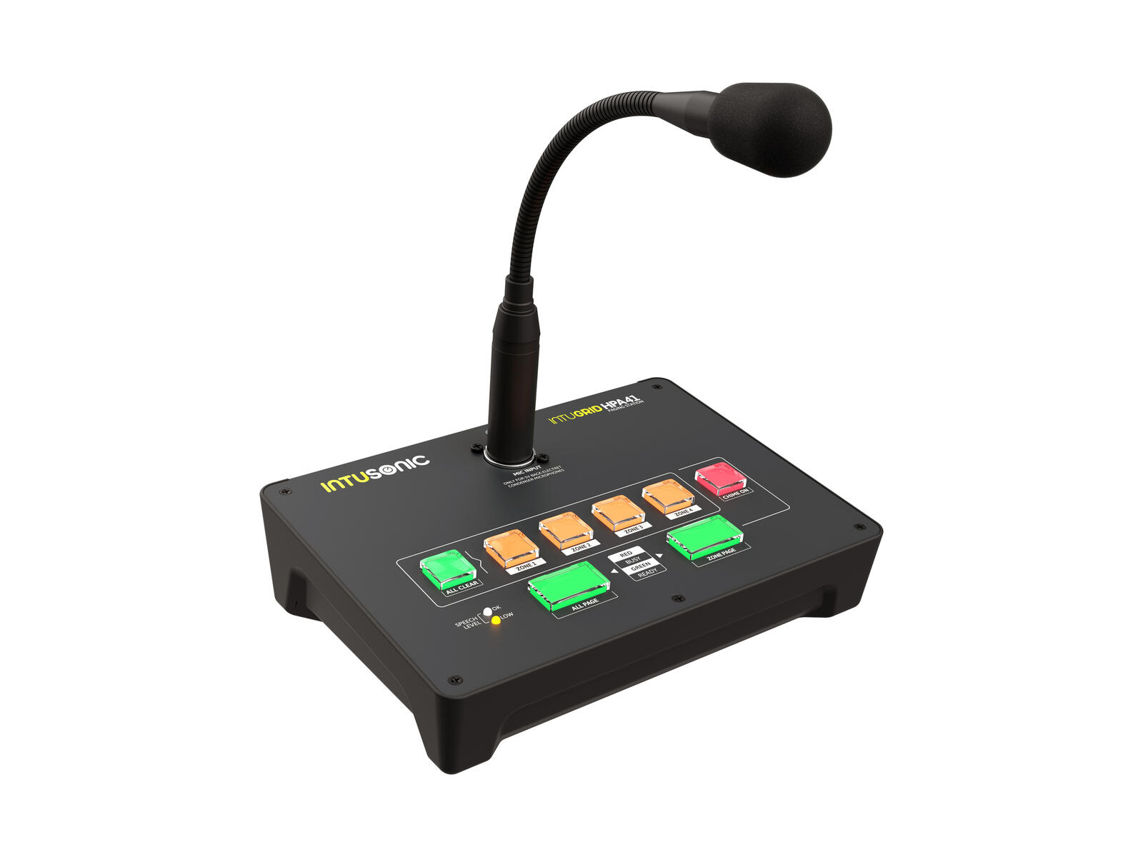 INTUSONIC HPA41 4-zone Paging Station - Image 3