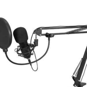 OMNITRONIC BMS-1C USB Condenser Broadcast Microphone Set