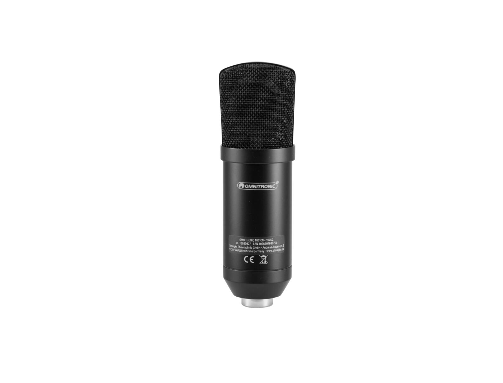 OMNITRONIC MIC CM-78MK2 Large Diaphragm Condenser Mic - Image 5