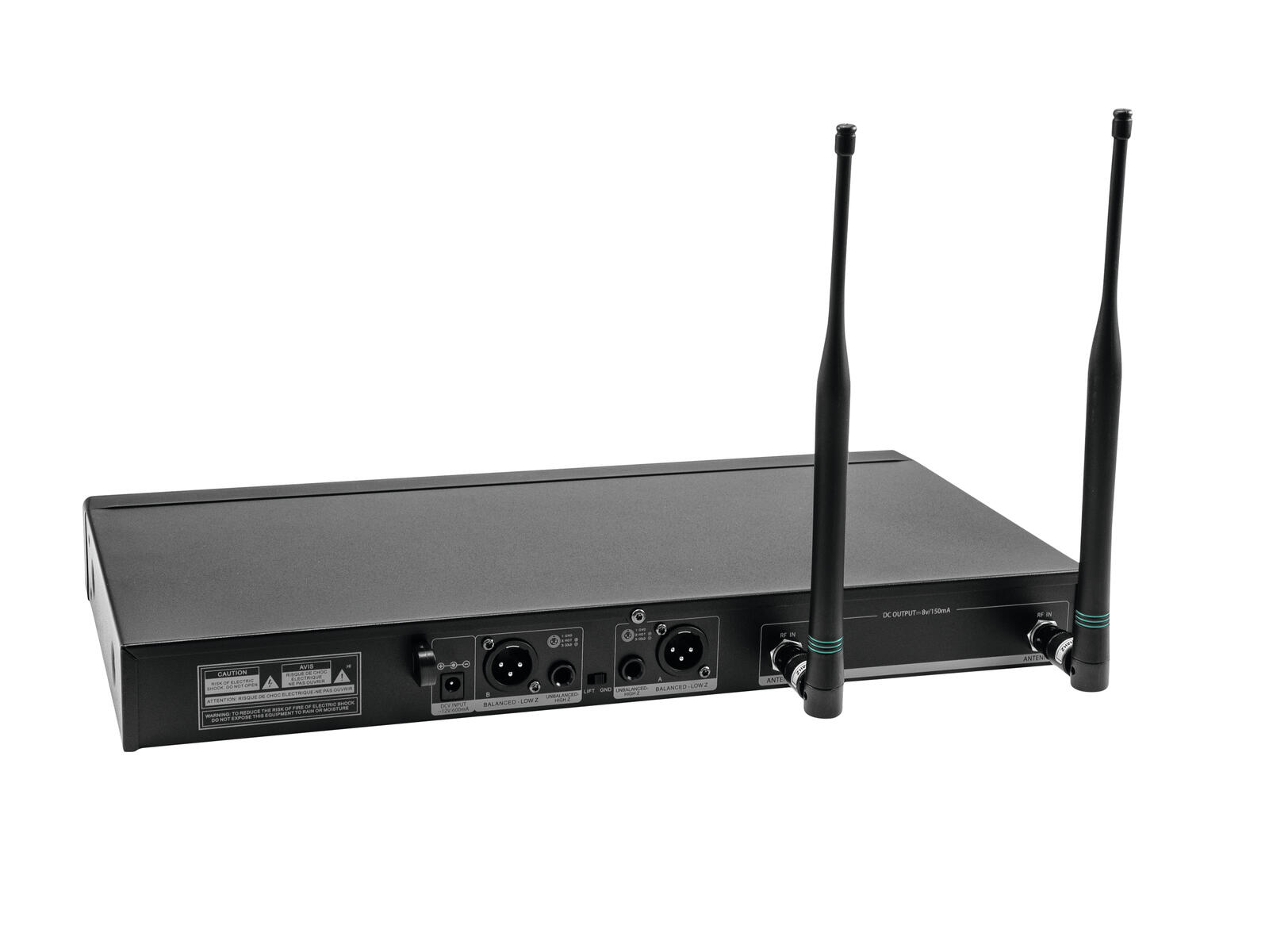 RELACART UR-222D 2-channel UHF Receiver 823-832 + 863-865 MHz - Image 3