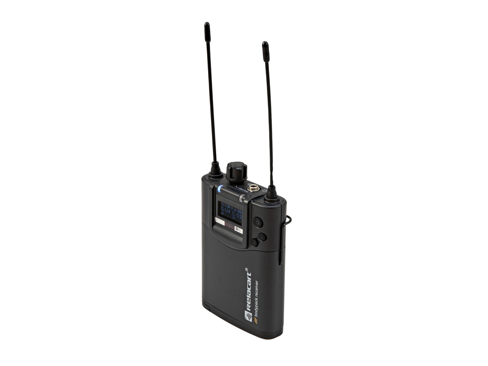 RELACART PM-320R In-Ear Bodypack Receiver 626-668 MHz - Image 5