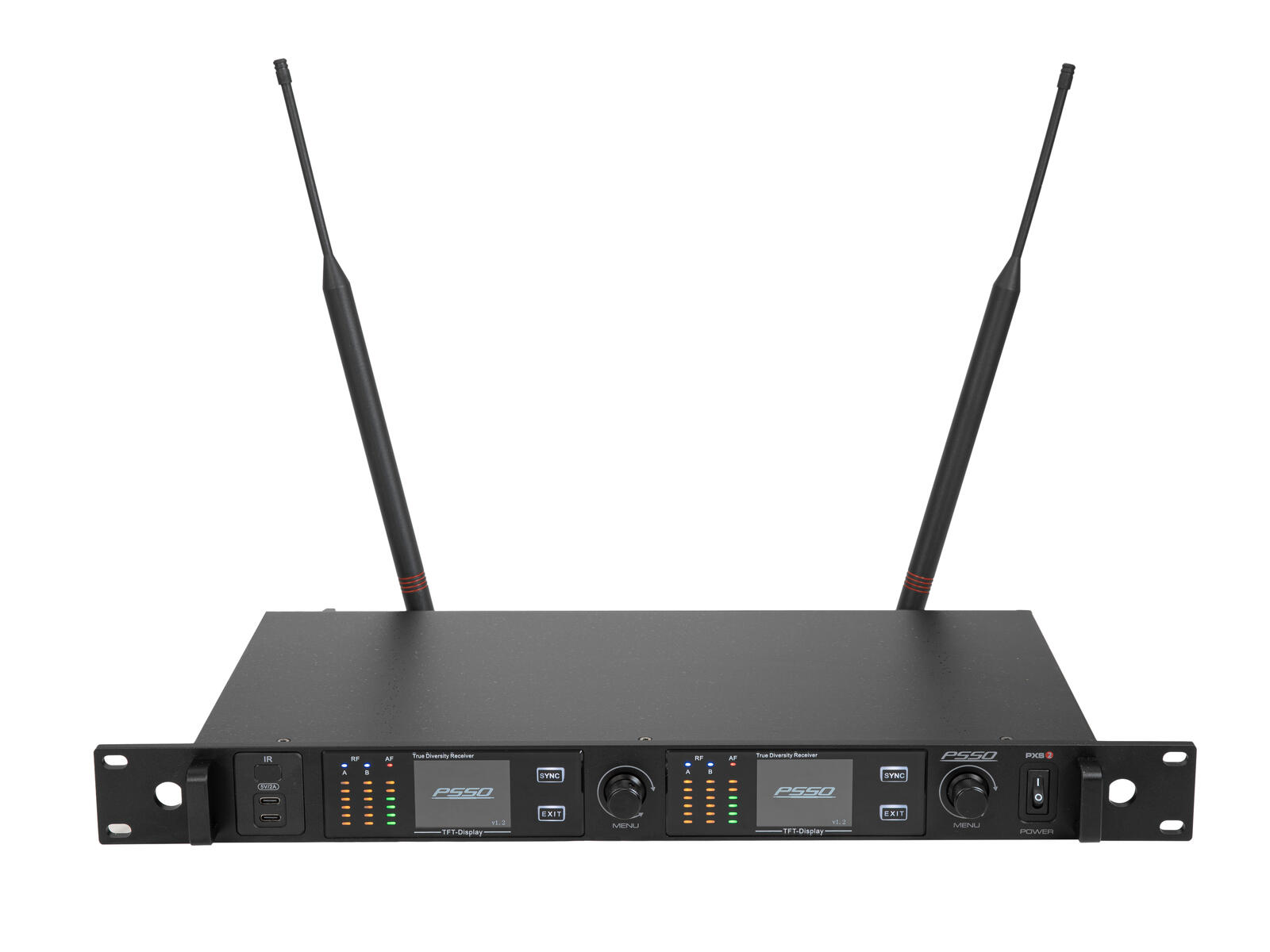 PSSO PXS TWO 2-channel True Diversity Receiver 470-510 MHz