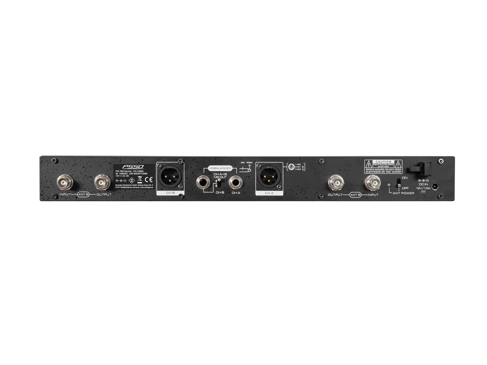 PSSO PXS TWO 2-channel True Diversity Receiver 470-510 MHz - Image 3