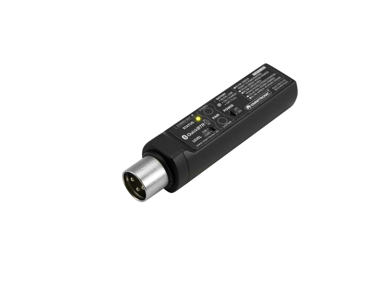 OMNITRONIC QuickBTR-5.0 XLR Aptx Bluetooth 5.0 Receiver - Image 2