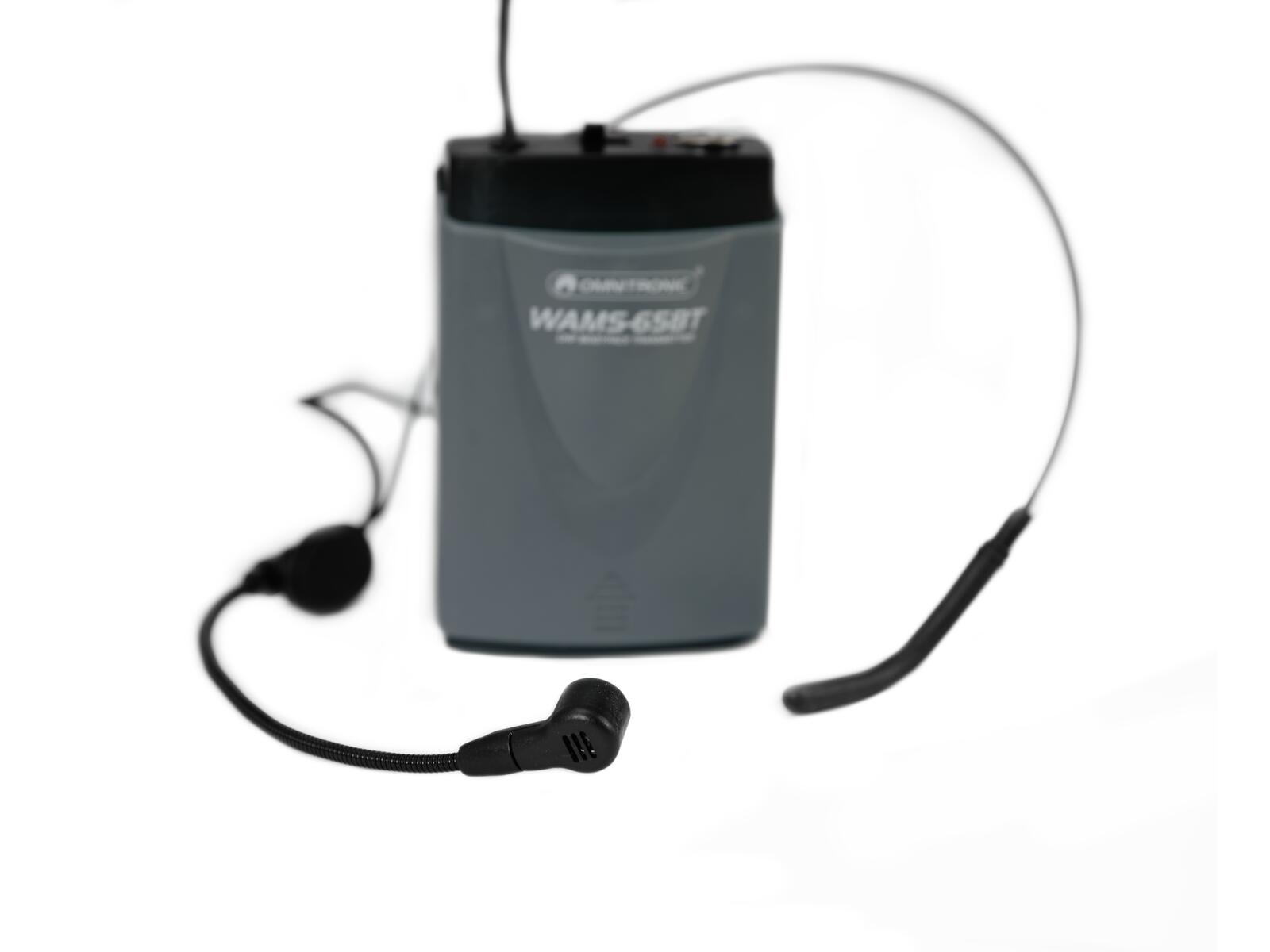 OMNITRONIC WAMS-65BT Bodypack Transmitter incl. Headset - Image 4