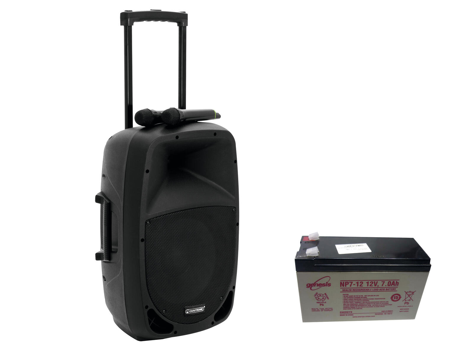 OMNITRONIC Set MES-12BT2 + Battery