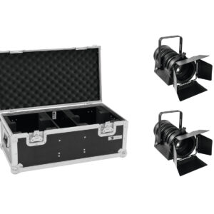 EUROLITE Set 2x LED THA-40PC bk + Case