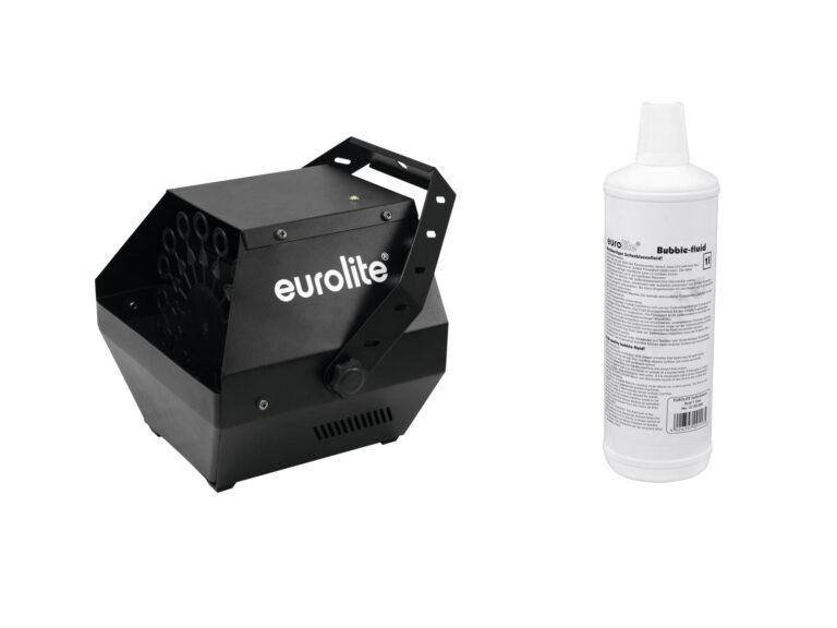 EUROLITE Set B-90 Bubble Machine black + Bubble Fluid 1l