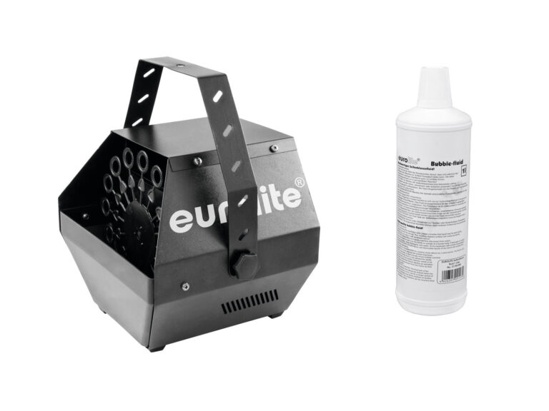 EUROLITE Set B-100 Bubble Machine black DMX + Bubble Fluid 1l