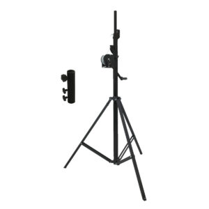 EUROLITE Set STT-400/85 Winch Stand TÜV/GS black + STV-3529 Adapter long