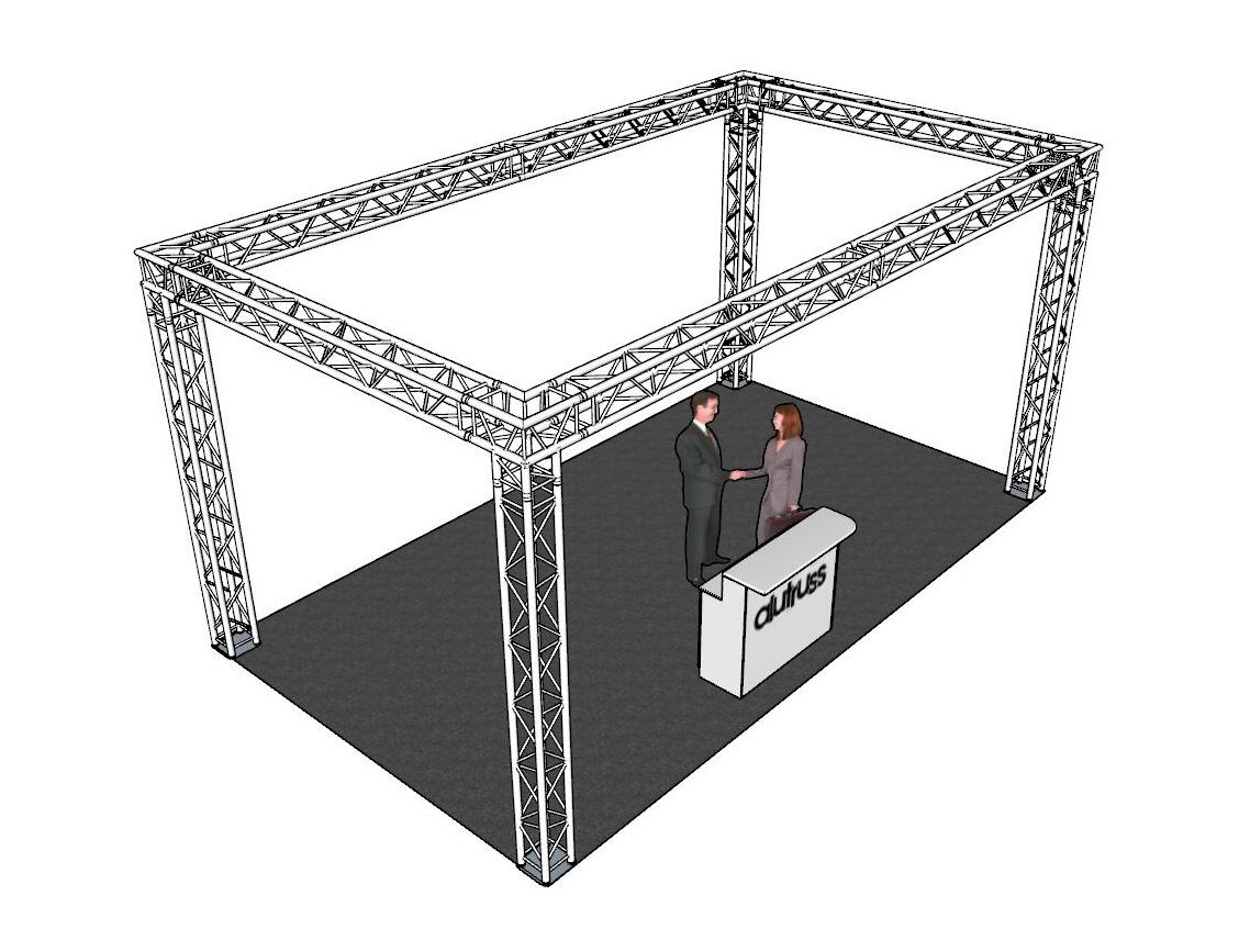 ALUTRUSS Truss Set QUADLOCK 6082 rectangle 7x4x3.5m (WxDxH)