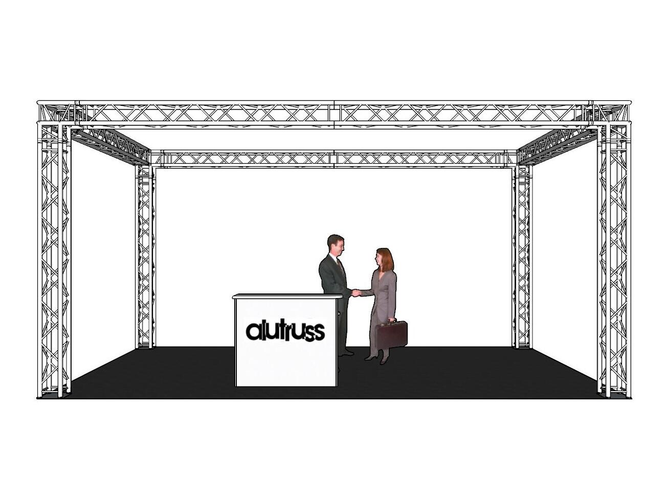 ALUTRUSS Truss Set QUADLOCK 6082 rectangle 7x4x3.5m (WxDxH) - Image 3