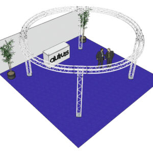 ALUTRUSS Truss Set QUADLOCK 6082 circle 6.6x3.5m