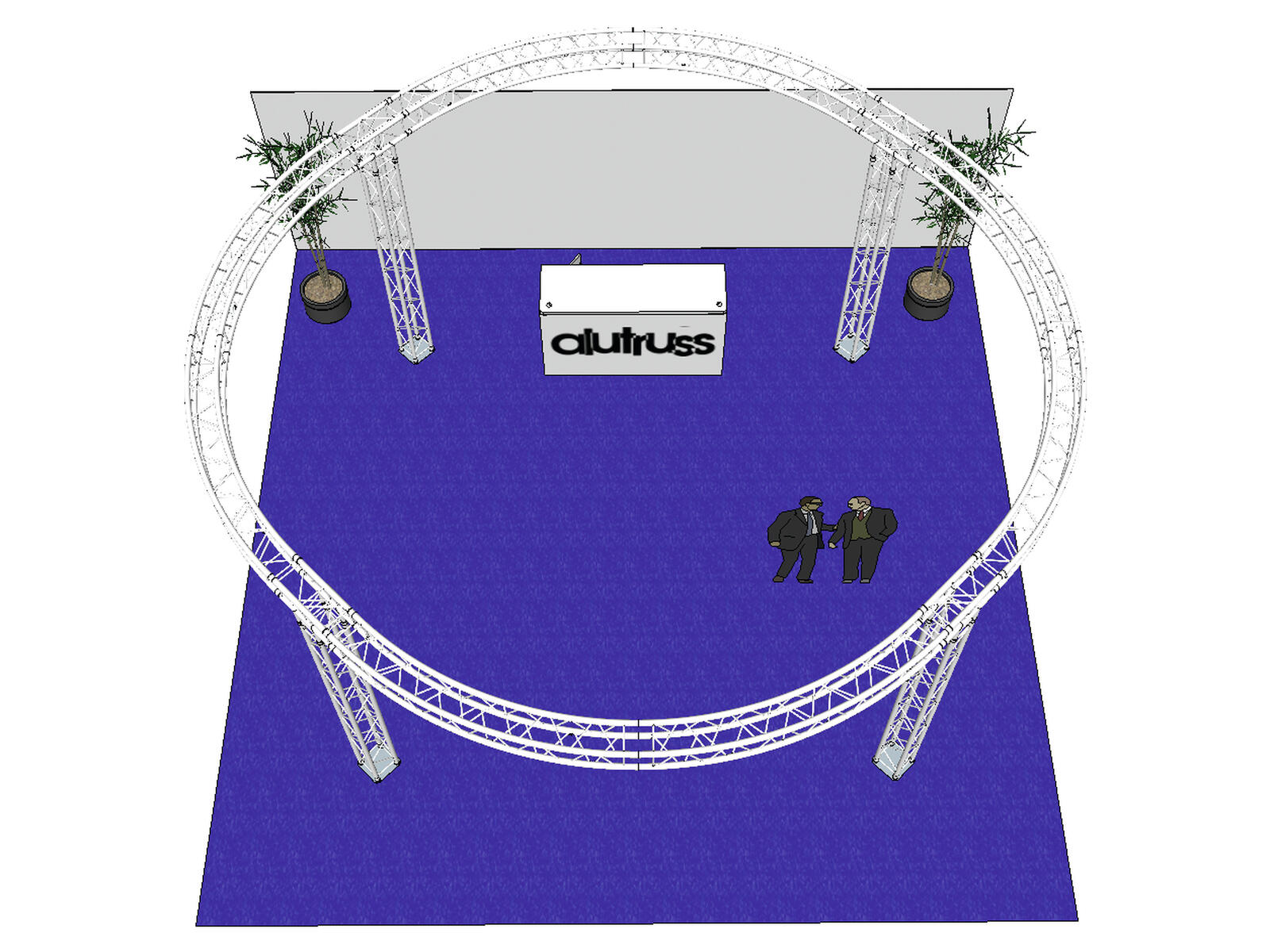 ALUTRUSS Truss Set QUADLOCK 6082 circle 6.6x3.5m - Image 3