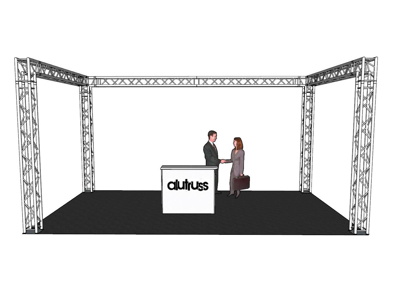 ALUTRUSS Truss set QUADLOCK 6082 U-Figure 7x4x3.5m (WxDxH) - Image 3