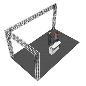ALUTRUSS Truss set QUADLOCK 6082 L-Figure 7x4x3.5m (WxDxH)